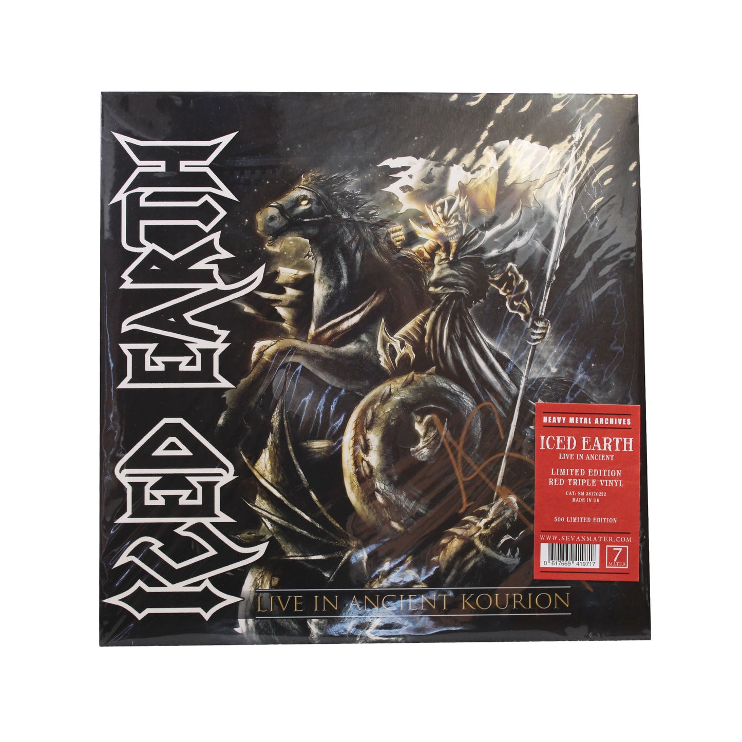 ICED EARTH Live in Ancient Kourion Ltd. Edition Triple Vinyl LP - Red (Signed)