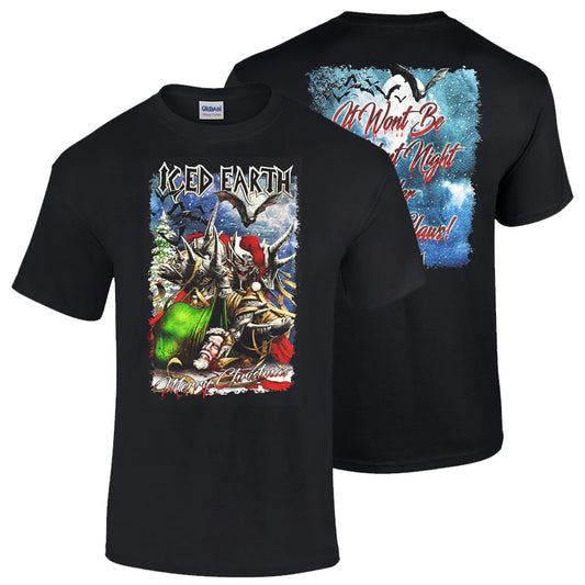 ICED EARTH Santa Claws T-Shirt - Black