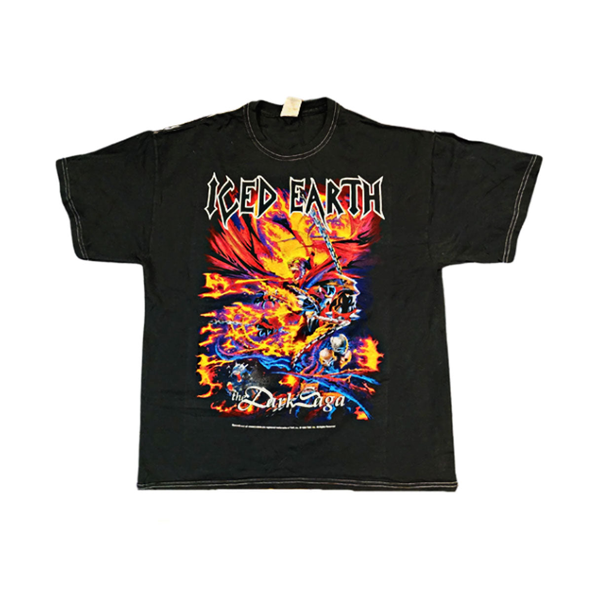 ICED EARTH The Dark Saga Skull T-Shirt