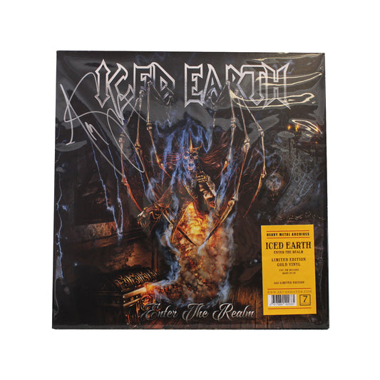 ICED EARTH Enter the Realm Ltd. Edition Vinyl LP - Gold (Signed)