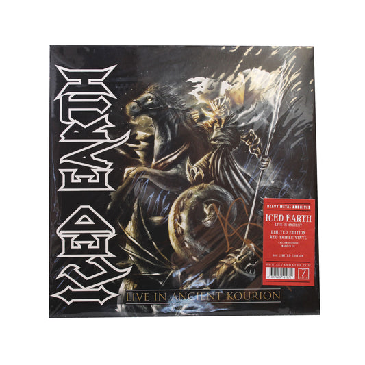 ICED EARTH Live in Ancient Kourion Ltd. Edition Triple Vinyl LP - Red (Signed)
