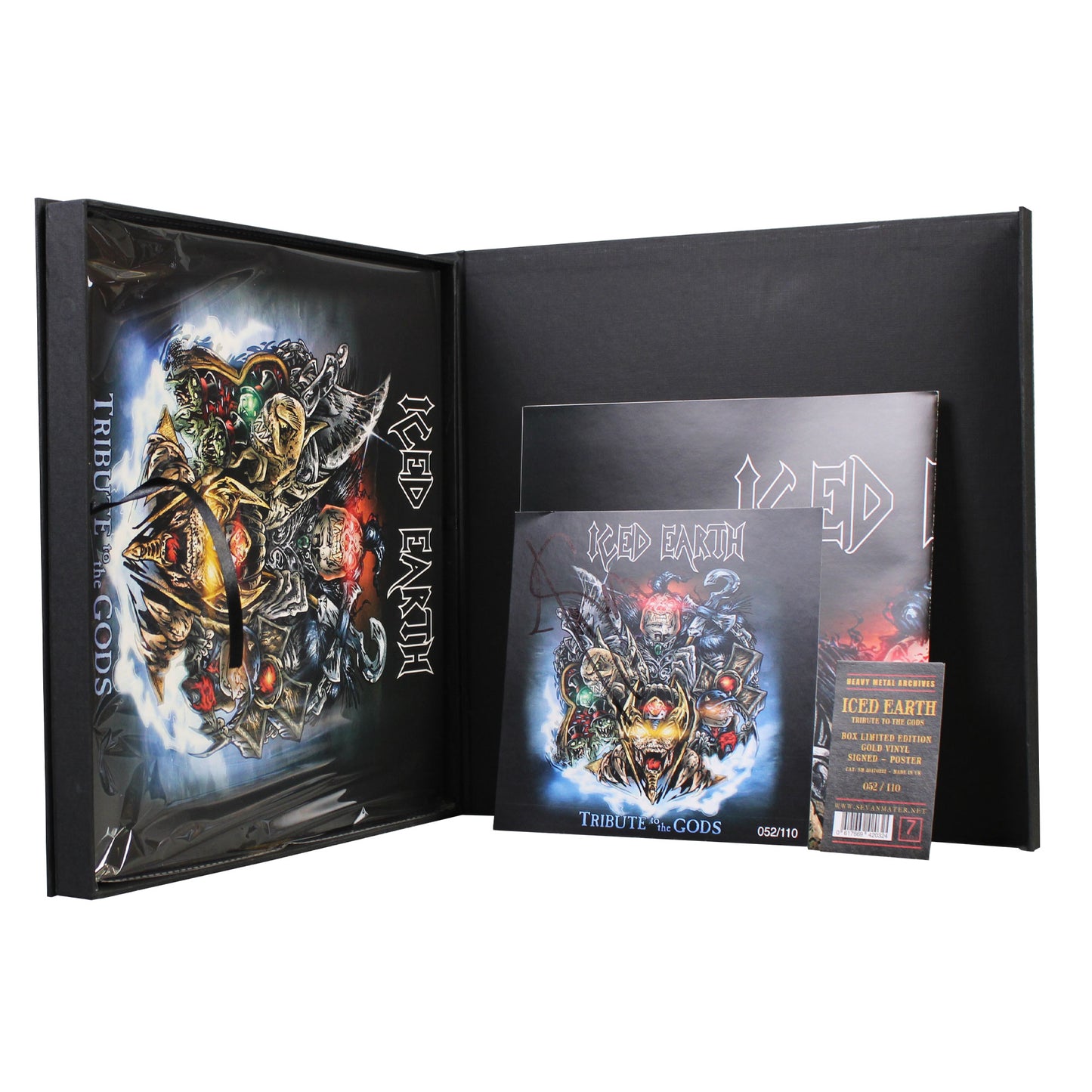 ICED EARTH Tribute to the Gods Limited Edition Box Set - Gold Vinyl (Signed)