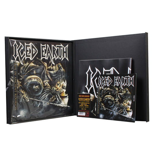 ICED EARTH Live in Ancient Kourion Limited Edition Box Set - Gold Vinyl (Signed)