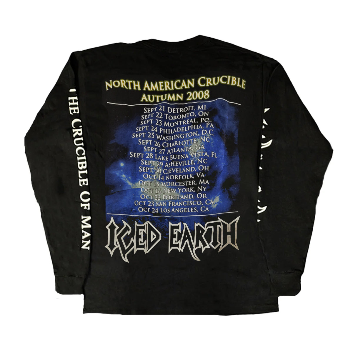 ICED EARTH North American Tour 2008 Longsleeve