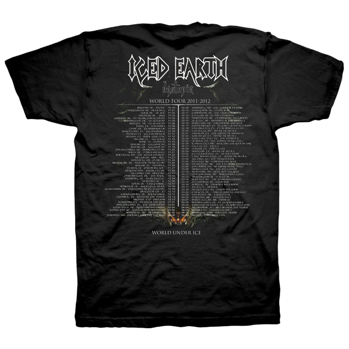 ICED EARTH Dystopia Tour T-Shirt