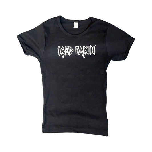 ICED EARTH Ladies Logo T-Shirt - Junior's