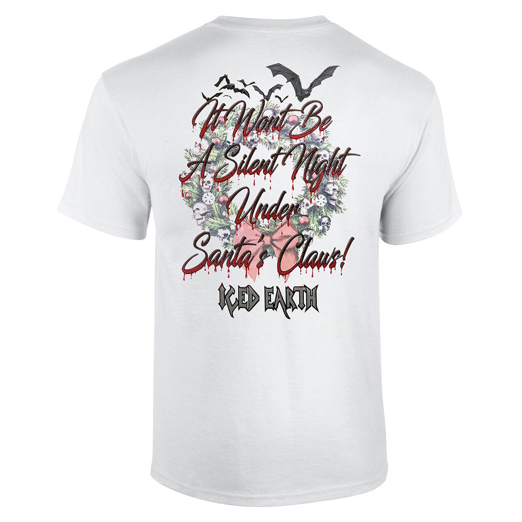 ICED EARTH Santa Claws T-Shirt - White