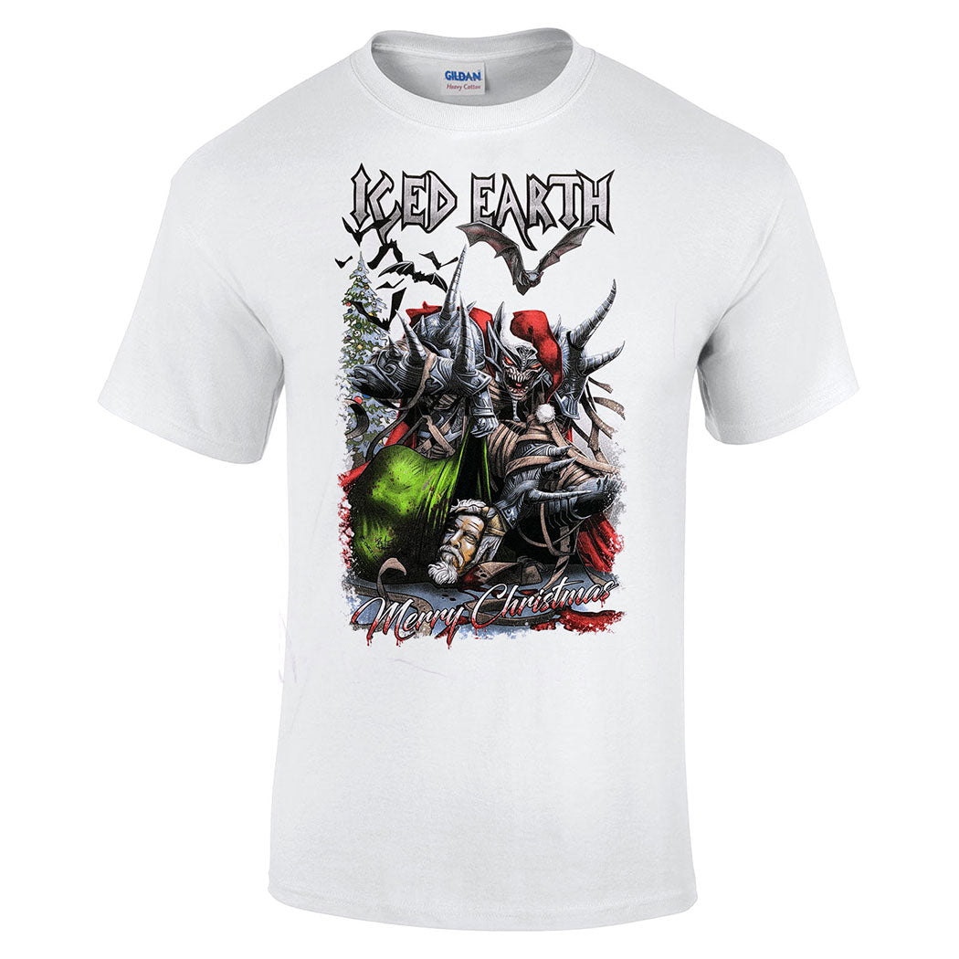 ICED EARTH Santa Claws T-Shirt - White